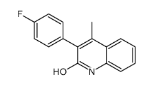 3-(4-fluorophenyl)-4-methyl-1H-quinolin-2-one结构式