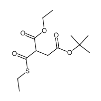 4-t-butyl 1-ethyl 2-<(ethylthio)carbonyl>butanedioate Structure
