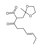 1-(2-methyl-1,3-dioxolan-2-yl)-2-nitronon-6-en-3-one Structure