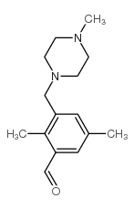 2,5-dimethyl-3-[(4-methylpiperazin-1-yl)methyl]benzaldehyde结构式