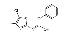 N-(5-氯-4-甲基-1,3-噻唑-2-基)氨基甲酸苯酯结构式