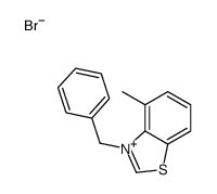 3-benzyl-4-methyl-1,3-benzothiazol-3-ium,bromide Structure