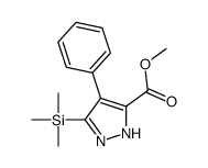 methyl 4-phenyl-5-trimethylsilyl-1H-pyrazole-3-carboxylate结构式