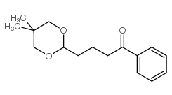 4-(5,5-DIMETHYL-1,3-DIOXAN-2-YL)BUTYROPHENONE结构式