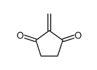 2-methylidenecyclopentane-1,3-dione结构式