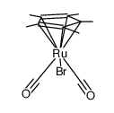 {(η5-C5(CH3)5)Ru(CO)2Br}结构式