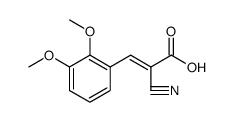 2-Propenoic acid, 2-cyano-3-(2,3-dimethoxyphenyl)- Structure
