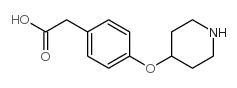 4-(4-piperidinyloxy)benzoic acid() Structure