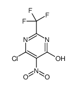 6-氯-5-硝基-2-(三氟甲基)嘧啶-4-醇结构式