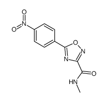 N-methyl-5-(4-nitrophenyl)-1,2,4-oxadiazole-3-carboxamide Structure