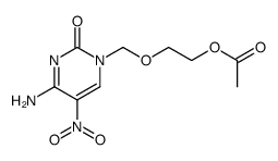 1-((2-acetoxyethoxy)methyl)-5-nitrocytosine结构式