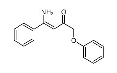 4-amino-1-phenoxy-4-phenylbut-3-en-2-one Structure