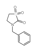 2-Thiazolidinone,3-(phenylmethyl)-, 1,1-dioxide结构式