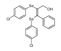 2,3-bis[(4-chlorophenyl)selanyl]-3-phenylprop-2-en-1-ol结构式
