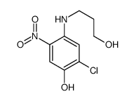 2-chloro-4-(3-hydroxypropylamino)-5-nitrophenol Structure