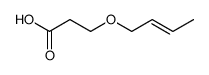 (E)-3-(2-butenoxy)propanoic acid结构式
