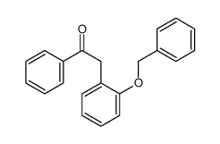 1-phenyl-2-(2-phenylmethoxyphenyl)ethanone结构式
