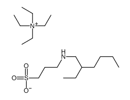 N,N,N-Triethylethanaminium 3-[(2-ethylhexyl)amino]-1-propanesulfo nate Structure