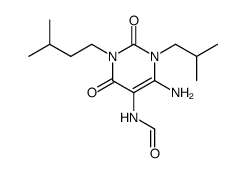 1-isobutyl-3-isoamyl-5-formamido-6-aminouracil Structure