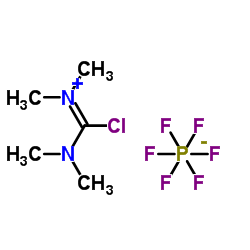 N,N,N',N'-四甲基氯甲脒六氟磷酸盐结构式