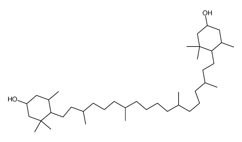 1,18-bis-(4-hydroxy-2,2,6-trimethyl-cyclohexyl)-3,7,12,16-tetramethyl-octadecane Structure