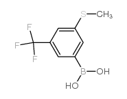 3-(Methylthio)-5-(trifluoromethyl)phenylboronic acid Structure