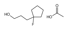 acetic acid,3-(1-fluorocyclopentyl)propan-1-ol Structure