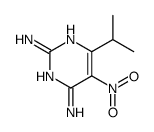 5-nitro-6-propan-2-ylpyrimidine-2,4-diamine结构式