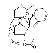 1-(2,3,4,6-tetra-O-acetyl-β-D-glucopyranosyloxy)-pyridin-2(1H)-one Structure