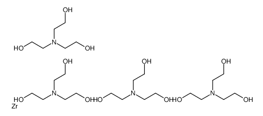 四(三乙醇胺)锆(IV)结构式
