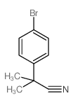 2-(4-溴苯基)-2-甲基丙腈结构式