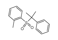 o-tolyl 2-phenyl-2-propyl sulfone结构式