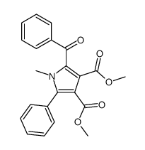 dimethyl 2-benzoyl-1-methyl-5-phenylpyrrole-3,4-dicarboxylate Structure