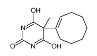 5-[(1E)-cycloocten-1-yl]-5-methyl-1,3-diazinane-2,4,6-trione结构式