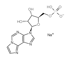 1,N6-乙基腺苷-5'-单磷酸二钠盐结构式