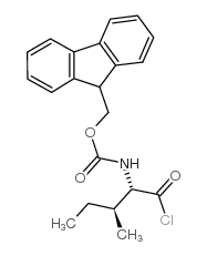 Fmoc-L-异亮酰氯结构式