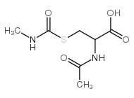 N-Acetyl-S-(N-methylcarbamoyl)-L-cysteine结构式