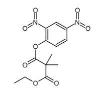 1-O-(2,4-dinitrophenyl) 3-O-ethyl 2,2-dimethylpropanedioate结构式