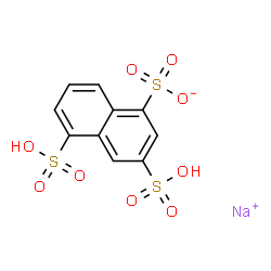 Naphthalene-1,3,5-trisulfonic acid, sodium salt(1:1) structure