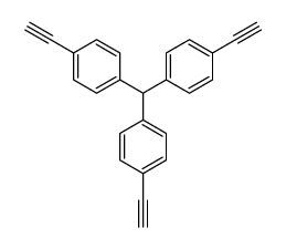 1-[bis(4-ethynylphenyl)methyl]-4-ethynylbenzene结构式