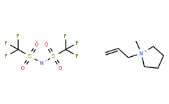 1-Allyl-1-methylpyrrolidinium Bis(trifluoromethanesulfonyl)imide Structure