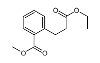 methyl 2-(3-ethoxy-3-oxopropyl)benzoate结构式