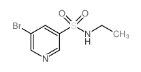 N-乙基 5-溴吡啶-3-磺酰胺结构式
