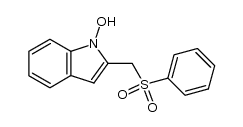 1-hydroxy-2-[(phenylsulfonyl)methyl]indole结构式