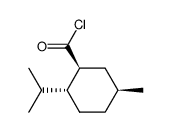 Cyclohexanecarbonyl chloride, 5-methyl-2-(1-methylethyl)-, [1S-(1alpha,2beta,5alpha)]- (9CI) Structure