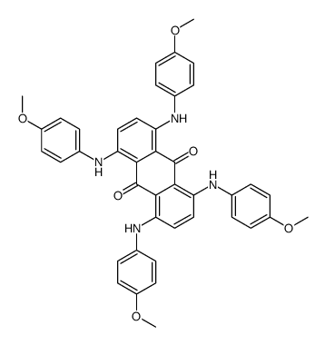 1,4,5,8-tetrakis(4-methoxyanilino)anthracene-9,10-dione结构式