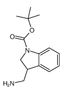 tert-Butyl 3-(aminomethyl)indoline-1-carboxylate Structure