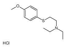 N,N-diethyl-2-(4-methoxyphenyl)sulfanylethanamine,hydrochloride Structure
