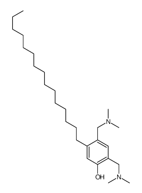 2,4-bis[(dimethylamino)methyl]-5-pentadecylphenol结构式