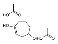 acetic acid,cycloheptene-1,4-diol Structure